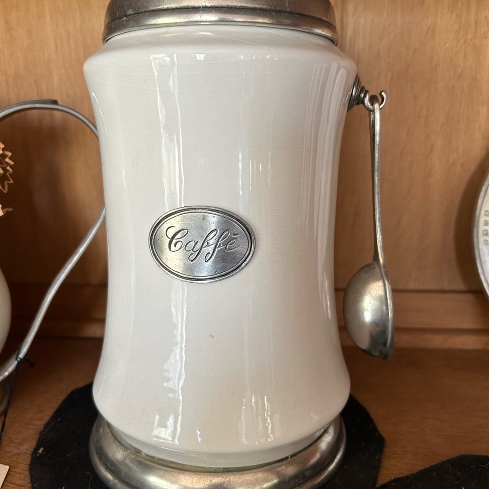 - ARTE ITALICA COFFEE STORAGE CONTAINER hand wash no original box never used